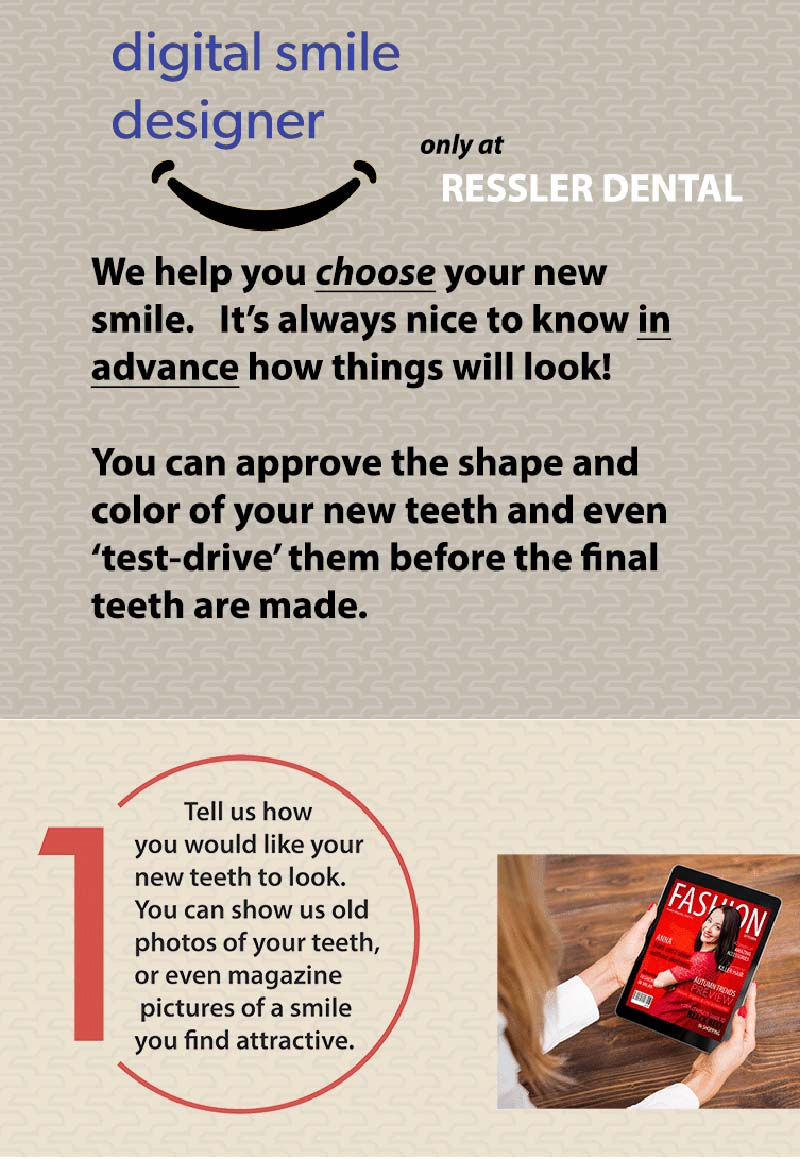 Digital smile designer step 1: tell us how you would like your new teeth to look
